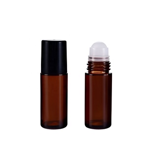 Flaconi Roll-on Ambrati da 30ml e 50ml con Tappo in PP Oro o Nero, per Oli Essenziali e Profumi, con Applicatore in Acciaio o Vetro - Product Image 4