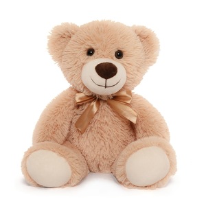 Fábrica al por mayor HQ siete colores oso de peluche con cinta de seda adorables juguetes de peluche oso de peluche lindo oso de peluche - Product Image 1