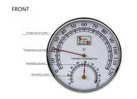 HUAXI termometer ruangan Sauna komersial Modern, termometer higrometer pemasangan mudah tanpa braket dudukan kayu pinus padat