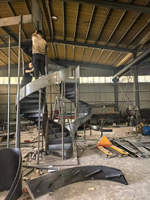 Escaliers intérieurs et extérieurs Escalier incurvé personnalisé Installation facile