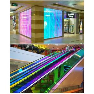 Film décoratif pour fenêtre anti-explosion dichroïque, verre changeant de couleur, teinte pour bâtiment, isolation thermique, effet arc-en-ciel irisé rouge - Product Image 6