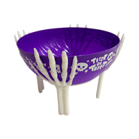 Bol à bonbons en forme de main de squelette pour Halloween, en plastique, pour la décoration de fête d'Halloween, vente en gros
