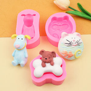 Diy Gebakken Goudvis Kattenbot Hond Aromatherapie Handzeepvorm Siliconen Fondant Hand Gips Maken Schimmel - Product Image 4