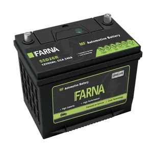 JIS 표준 55D26/N50Z/610 FARNA에 대한 12V 60ah 고성능 유지 보수 무료 납 산 자동차 배터리 도매