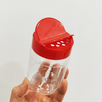 Pots d'épices au poivre de 250ml Conteneur d'épices en plastique Assaisonnement Shaker Herb BBQ Packaging