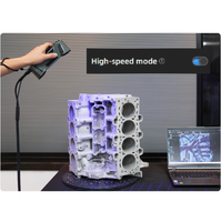 Scanner 3D industriel compact et léger SHINING 3D FreeScan Combo, technologie de numérisation silencieuse VCSEL à laser bleu portable