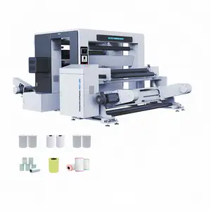Automatic Label Sticker Adhesive Paper Film Coated Paper Paper Bag Cup Jumbo Plc Control Automatic Slitter