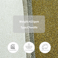 Tissu chenille pour canapé, nouvelle conception, tissage teinté, fabrication turque, vente en gros