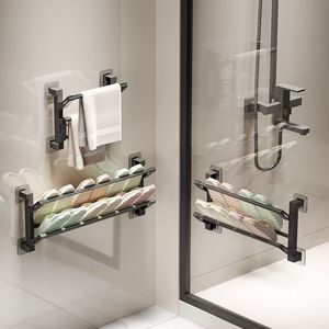 Foldable <b>Wall</b> <b>Mounted</b> <b>Shoe</b> <b>Rack</b> 60X70cm Durable Bathroom Shelf For Sports <b>Shoes</b> - Product Image 1