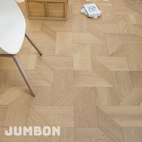 Parquet en chêne, bois d'ingénierie, motif chevron, pour projets d'aménagement intérieur de luxe