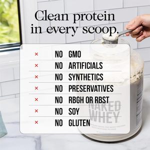 Proteína Aislada de Suero NAKED, 2 Ingredientes, 30g, Proteína de Animales Alimentados con Pasto, Cero Carbohidratos, Sin Sabor, Sin Denatuarizar, Sin OMG, Sin Soya, Sin Gluten - Product Image 2