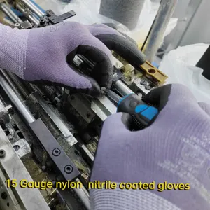 Factory Direct Sale Wear-resistant Garden Work Gloves And Breathable Knitting Nylon Gardening Work Safety Gloves