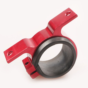 Fuel Pump Mounting <b>Bracket</b> 50mm Red Aluminum Racing Quick Install For Retrofit Upgrade - Product Image 2