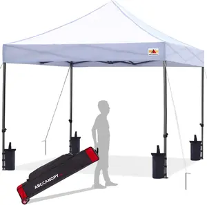 Abccanopy gazebo, tenda dobrável instantânea 3x3 à prova d' água com saco de rodas canopes