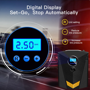 ضاغط هواء محمول سلكي كهربائي محمول إطار رقمي أوتوماتيكي للسيارة ضاغط هواء عجلة - Product Image 6