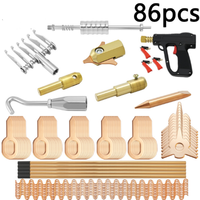 Kit de réparation de carrosserie automobile avec marteau de débosselage 66/81/86 pièces, accessoire d'outil de débosselage par soudage ponctuel