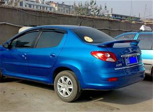 Aileron arrière pour <span class=keywords><strong>Peugeot</strong></span> <span class=keywords><strong>207</strong></span> Seden 2006-2013, aileron pour <span class=keywords><strong>Peugeot</strong></span> 308 avec lumière, matériau plastique ABS, couleur de l'aileron arrière - Product Image 4