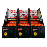 Machine de tir à monnayeur pour salles d'arcade et centres de divertissement, jeu de basket multicolore, durable, facile à utiliser, version anglaise