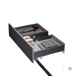 Unihopper U-shaped Drawer <b>Slide</b> H80 H120 Soft Closing Steel Minimalist Design - Product Image 2