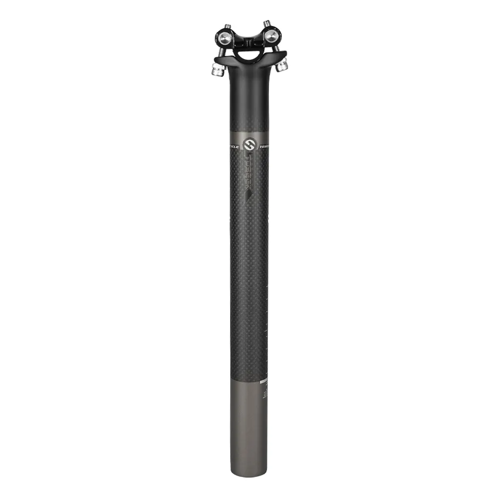 Toseek คาร์บอน MTB จักรยาน Seatpost หลอดน้ําหนักเบาคาร์บอนที่นั่งโพสต์ 27.2/30.8/31.6 มม.แผนที่จักรยาน Seatpost