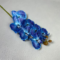 C-109 Bestseller Exquisite Wohnzimmerdekoration Seiden-Kunstblumen 7-Köpfige Phalaenopsis Langstängelige Weiße Hochzeitsdekoration