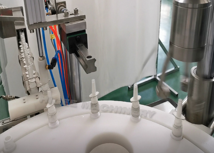 Higee 10ml 15ml 20ml 30ml liquid medicine nasal spray filling capping machine pharmaceutical spray bottling machine