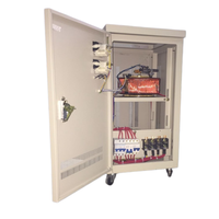 Régulateurs de tension automatiques SVC monophasés 15 kVA à entrée ultra large 65 V-270 V CA, stabilisateurs 220 V avec écran LCD en cuivre TND