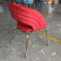 Chaises d'événements en métal de style nordique, chaise de salle à manger moderne, table et chaises de café pour restaurant, chaise de salle à manger de luxe en acier inoxydable