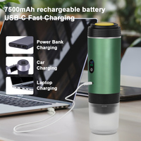 Pembuat Espresso Mini Genggam 20Bar Mesin Kopi Portabel USB Isi Ulang untuk Kapsul Perjalanan Luar Ruangan Berkemah Penggunaan Rumah Kantor
