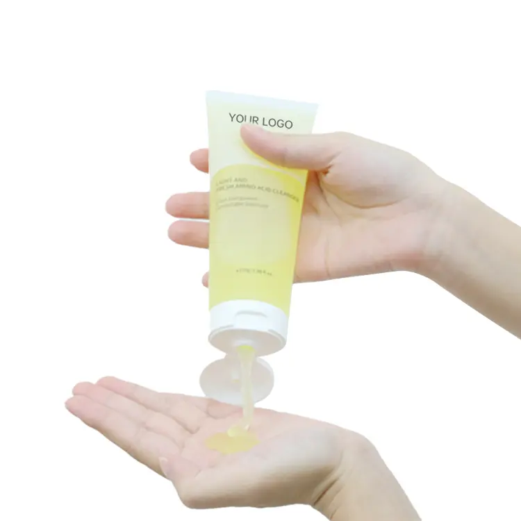 Formula amminoacidica pelle secca viso lavare olio di controllo della pelle prodotti per la cura del viso merlano lavaggio del viso per tutti i tipi di pelle