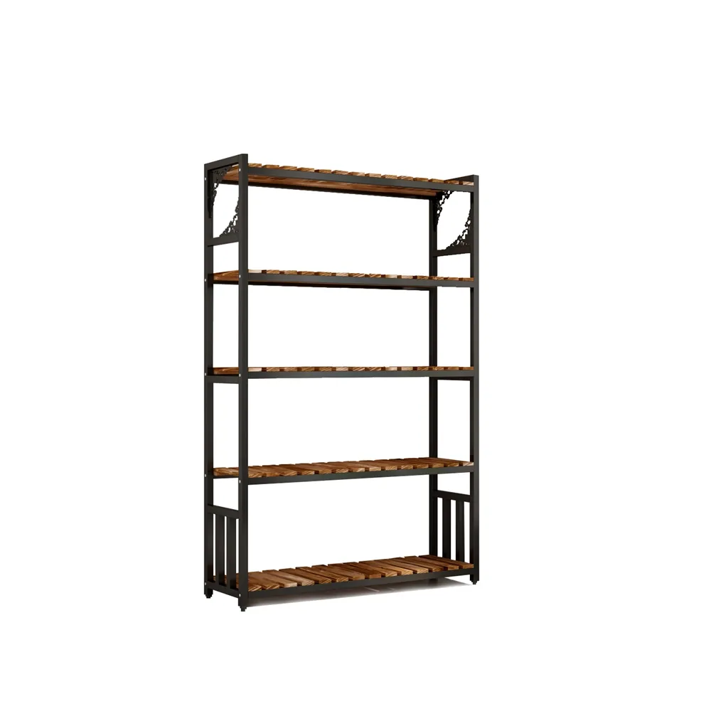 Hot Sale Multi storey storage rack large space Indoor Outdoor wooden Flower Plant Stand For Living Room CNLF