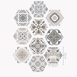 Autoadhesivo Mural moderno Venta al por mayor PVC Hexágono <span class=keywords><strong>3D</strong></span> Panel de pared Peel And Stick Papeles de pared y pegatinas de piso - Product Image 4