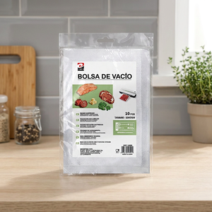 Sacs de conservation sous vide en plastique Erpsl 20x30cm 10 pièces texturés pour la cuisine, pour la viande et les légumes, récipients alimentaires - Product Image 3
