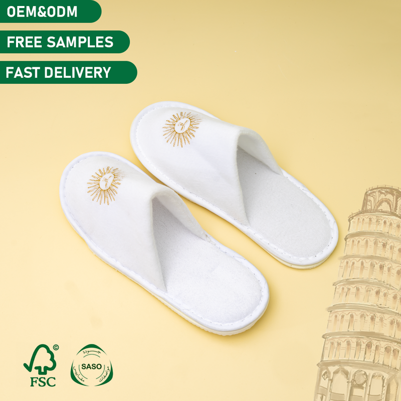 Low MOQ Eco Friendly Disposable Slippers