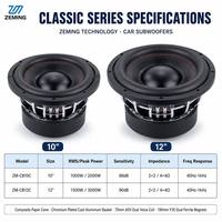 Subwoofer Voiture Haut-Parleur Subwoofer Audio Automobile Puissant 88dB de 10 / 12 / 15 / 18 / 21 Pouces