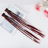 Extensions de cheveux synthétiques en fibre tressée en gros, texture légère et douce, options de couleurs OEM pour coiffures quotidiennes, dreadlocks