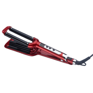 OEM Belleza 32mm Cerámica de <span class=keywords><strong>Tres</strong></span> barriles de pelo Waver Temperatura ajustable Triple barril Deep Waver Rizador de hierro con ondas de ondas - Product Image 2