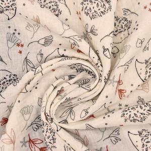 תינוק נושם כותנה הדפס נמר כפול שכבה כפולה 100% כותנה אורגנית גזה ארוג טכניקות ארוג טקסטיל ידידותי לסביבה - Product Image 4