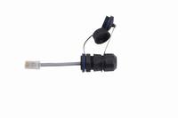 Conector RJ45 Impermeable para Montaje en Panel GIET, Acoplador de Cable Ethernet LAN 8P8C, Tapa Impermeable/Antipolvo con Dos Tapas Protectoras 8p8c