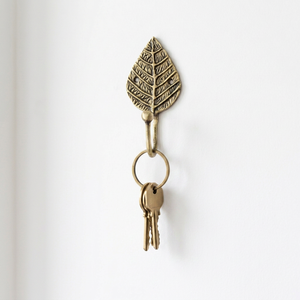 AK Brass Modern Leaf Design Brass Wall <b>Hook</b> Metal <b>Decorative</b> Clothes Hanger <b>Coat</b> <b>Hook</b> Home Decor - Product Image 4
