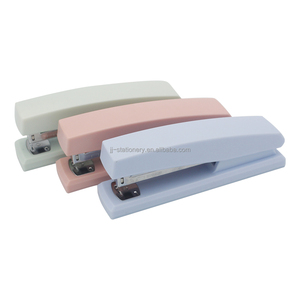 Grapadora de papel portátil <span class=keywords><strong>Kawaii</strong></span> de estilo básico de alta calidad, color Pastel para oficina, escuela, hogar - Product Image 1