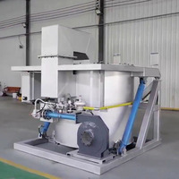 Fourneau à inclinaison automatique HTGP, fourneau à fusion d'aluminium au propane et au mazout lourd pour la fusion d'aluminium, de canettes en aluminium recyclé