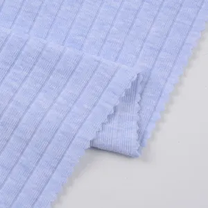 Çin tedarikçisi yumuşak 1*1 2*2 5*4 8*4 Polyester Rayon pamuk Spandex geniş nervürlü ribana örgü kumaş