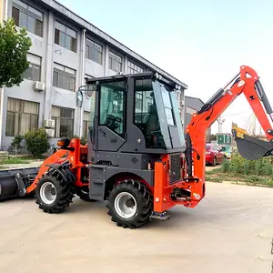 chinese mini backhoe loader small tractors with loader and backho excav loaders for sale