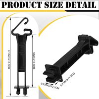 Aisladores de Plástico de 5 Pulgadas Tipo Broche para Postes T de Cercas Eléctricas, Clips de Alambre de Ajuste Extendido, Manuales, Industriales