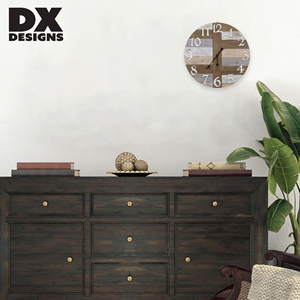 Decorazione della casa orologio decorativo Patchwork Vintage in <span class=keywords><strong>legno</strong></span> soggiorno orologio <span class=keywords><strong>da</strong></span> <span class=keywords><strong>parete</strong></span> decorativo per la casa - Product Image 2