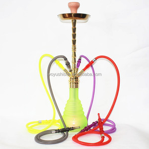 Guangzhou WOYU 4 <strong>Pipes</strong> Gold Hukka Good Price <strong>Hookah</strong> Shisha for bar - Product Image 3