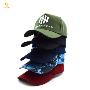 कैप निर्माता कस्टम ऑक्सबर्ड डॉबी 5 पैनल घुमावदार ब्रिम लोगो के साथ संरचित बेसबॉल कैप - Product Image 2