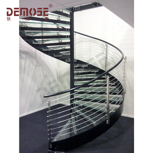 Scala a chiocciola salvaspazio in acciaio inossidabile e legno resistente per piccoli appartamenti, ideale per soppalchi e mansarde, perfetta per il soggiorno - Product Image 4