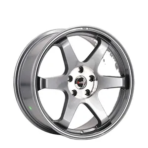 Dm251 Volledig Schilderij Gekleurde Diepe Schotel Personenauto 15X6.5 Aluminium Velg